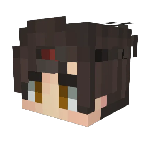 lafianna Minecraft avatar head, 3D render