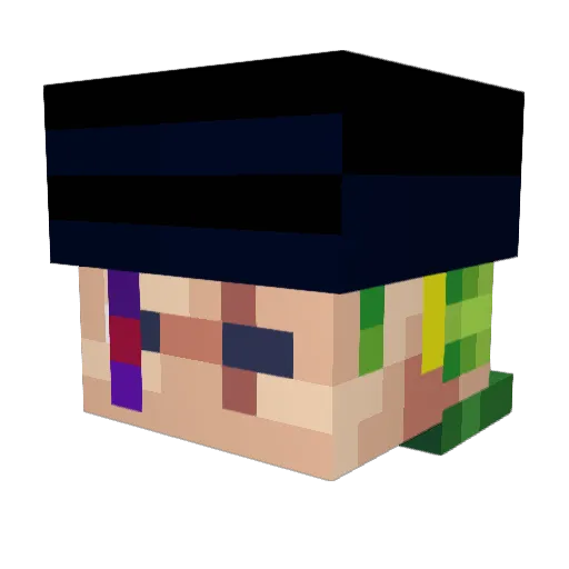 lafilledhiver_ Minecraft avatar head, 3D render