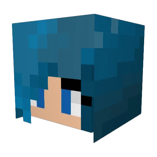 laflekys Minecraft avatar head, 3D render