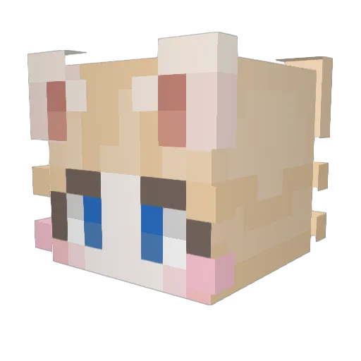 lagermuffin Minecraft avatar head, 3D render