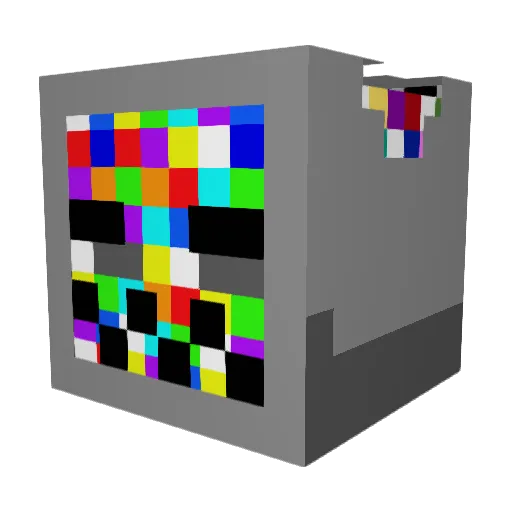 laggy21 Minecraft avatar head, 3D render