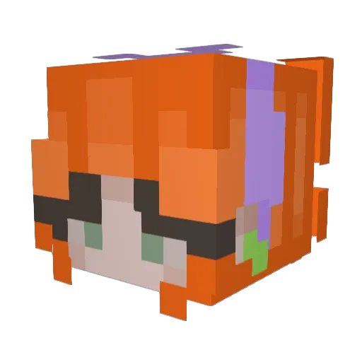 laggyzombie Minecraft avatar head, 3D render