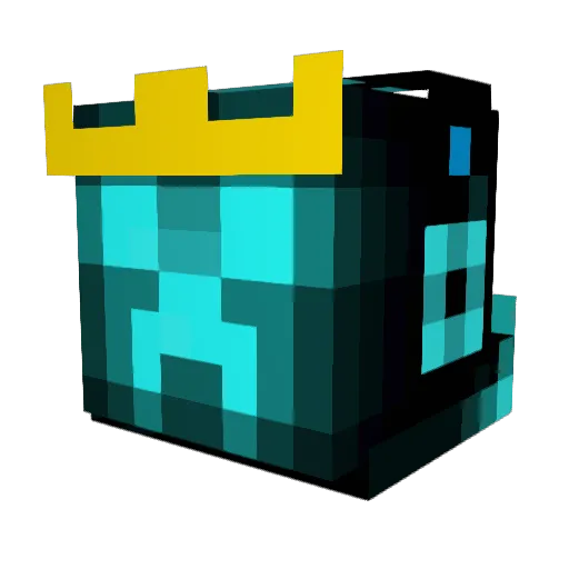laginatore Minecraft avatar head, 3D render