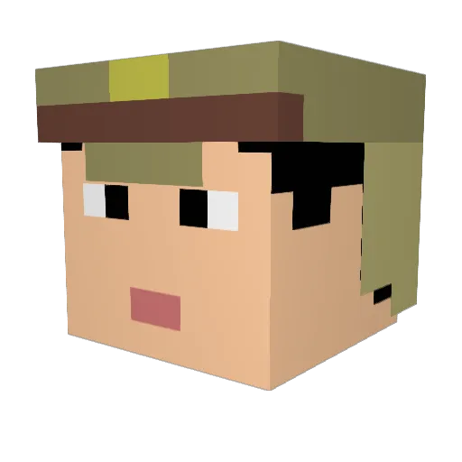 laglayer Minecraft avatar head, 3D render