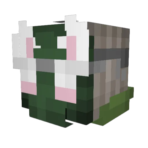 lagmi Minecraft avatar head, 3D render