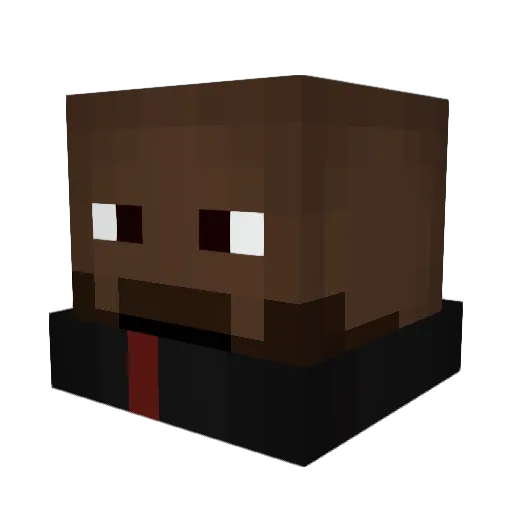 lagoballs Minecraft avatar head, 3D render