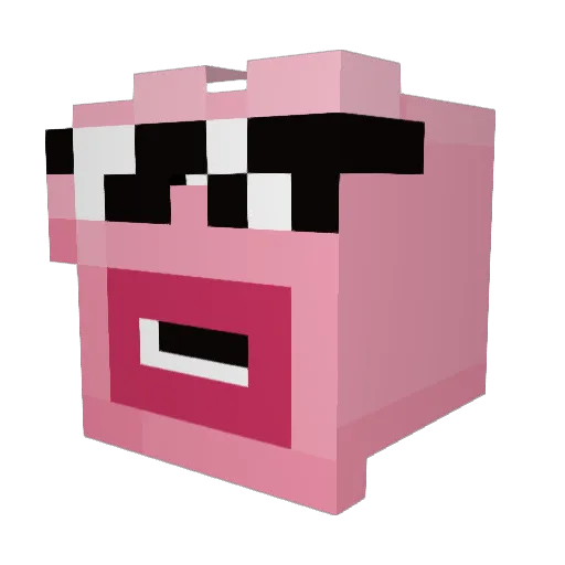 lagood Minecraft avatar head, 3D render