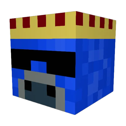 lagos52 Minecraft avatar head, 3D render