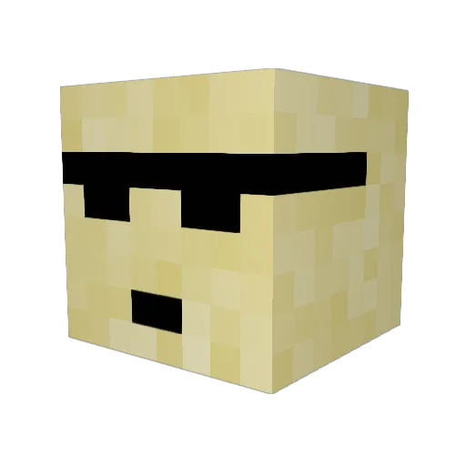 lahabatha Minecraft avatar head, 3D render