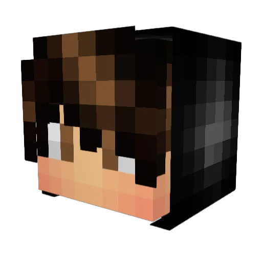 lahmazun Minecraft avatar head, 3D render