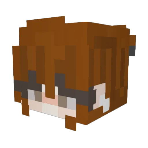 lahsz Minecraft avatar head, 3D render