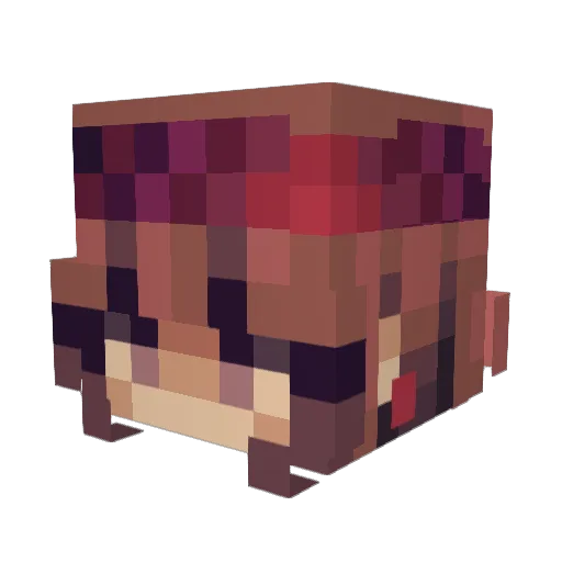 lai05 Minecraft avatar head, 3D render