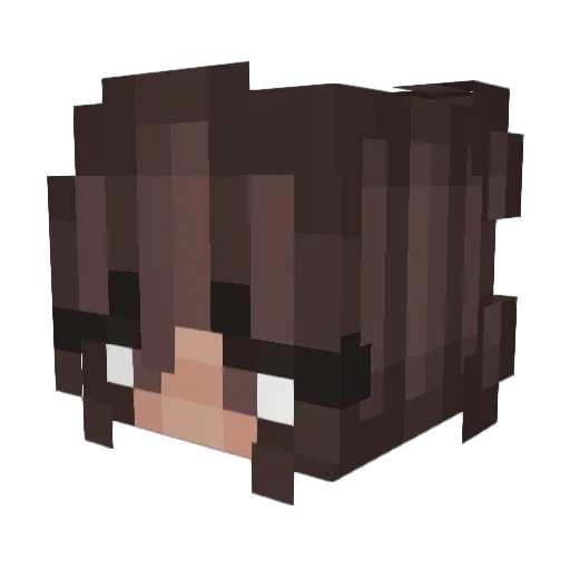 lai7laa Minecraft avatar head, 3D render
