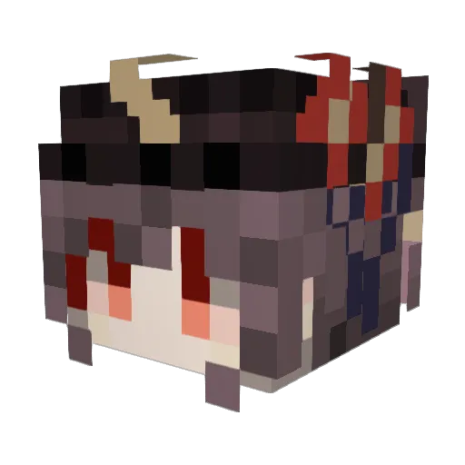 laiba_546 Minecraft avatar head, 3D render