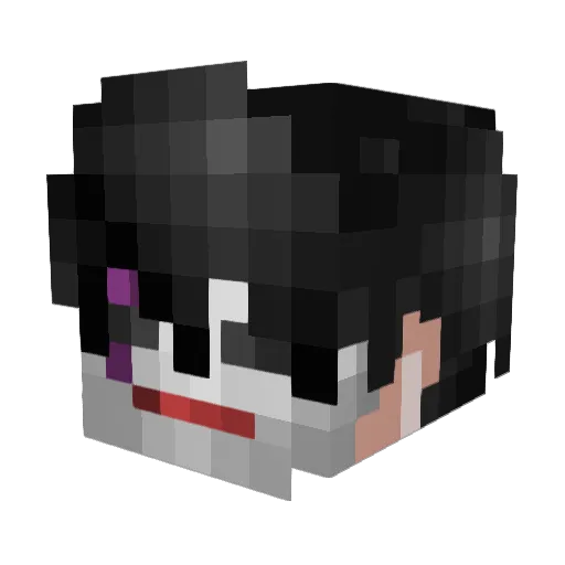 laidbabe Minecraft avatar head, 3D render