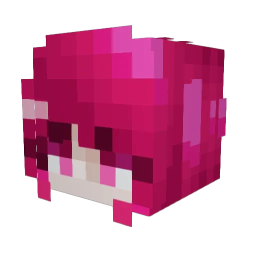 laika_x3 Minecraft avatar head, 3D render