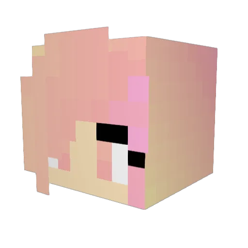 laila24 Minecraft avatar head, 3D render