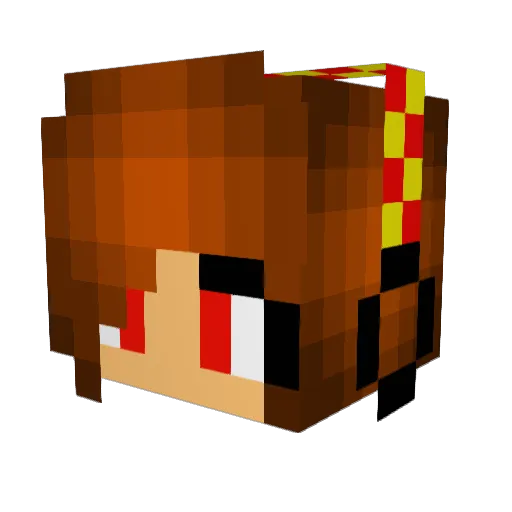 lailahelen Minecraft avatar head, 3D render