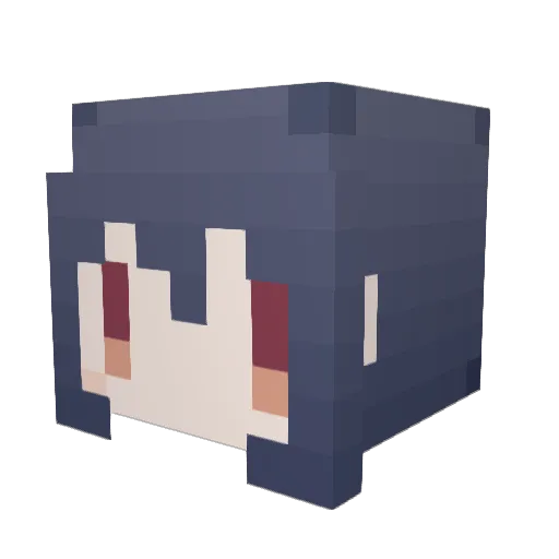 lailahqueen Minecraft avatar head, 3D render