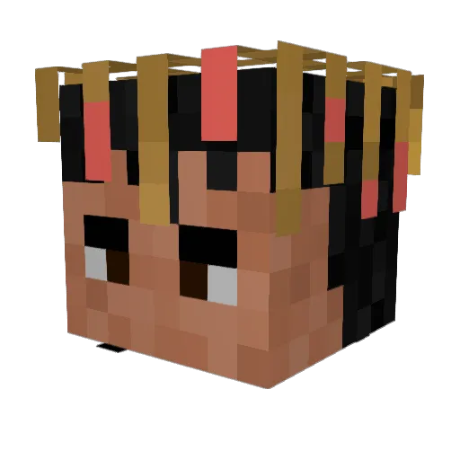 lain45 Minecraft avatar head, 3D render