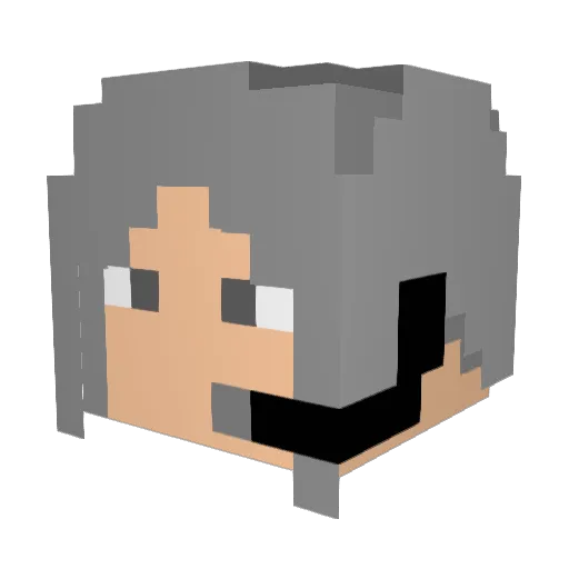 lain676 Minecraft avatar head, 3D render