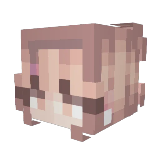 laineybon Minecraft avatar head, 3D render