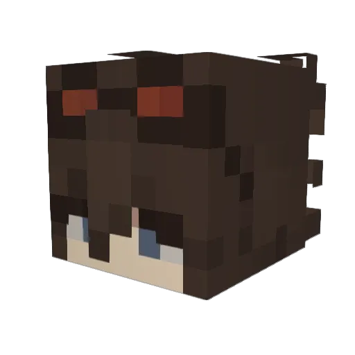 lainn__ Minecraft avatar head, 3D render