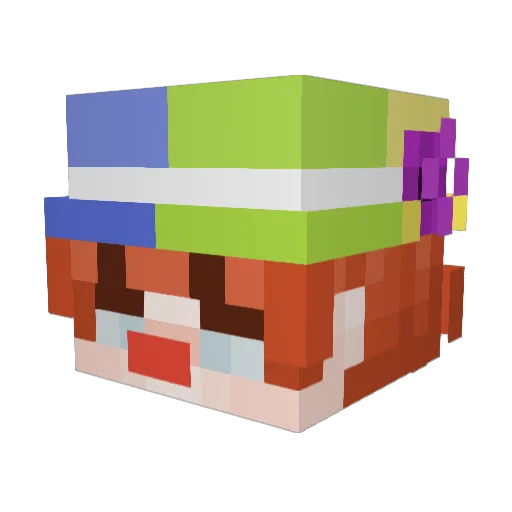 lainoflex Minecraft avatar head, 3D render