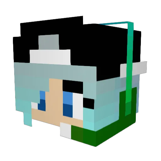 lainthesimp Minecraft avatar head, 3D render