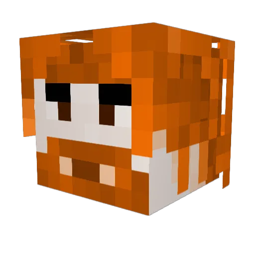 lairdstecker Minecraft avatar head, 3D render