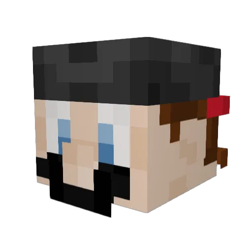 laisax_x Minecraft avatar head, 3D render