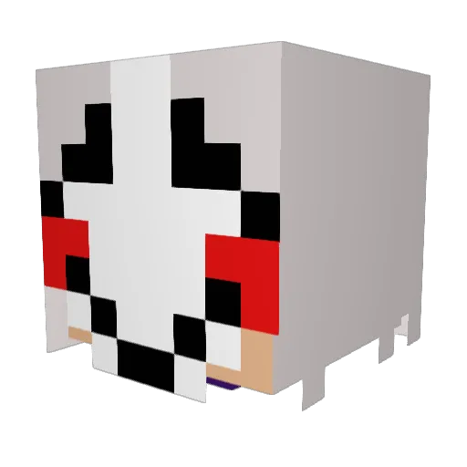 laitykkj Minecraft avatar head, 3D render