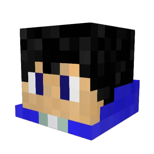 lajjr Minecraft avatar head, 3D render