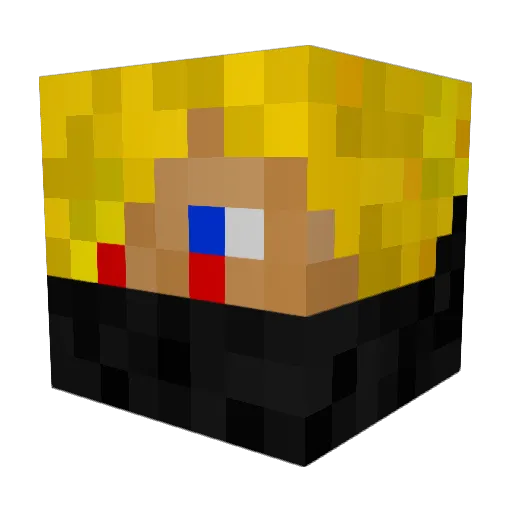 lakataa Minecraft avatar head, 3D render
