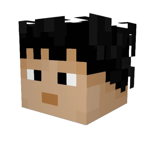 lake1555 Minecraft avatar head, 3D render