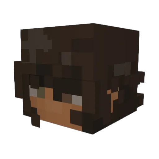 lakeen_ Minecraft avatar head, 3D render