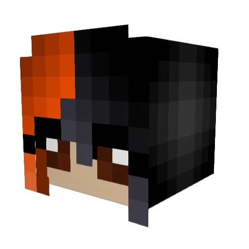 lakeofketamine Minecraft avatar head, 3D render