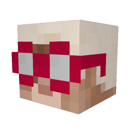 lakereg222333 Minecraft avatar head, 3D render