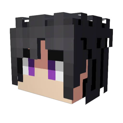 lakilee Minecraft avatar head, 3D render
