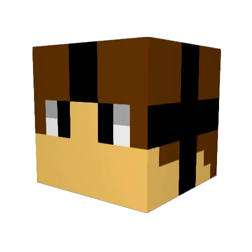 lakoll Minecraft avatar head, 3D render