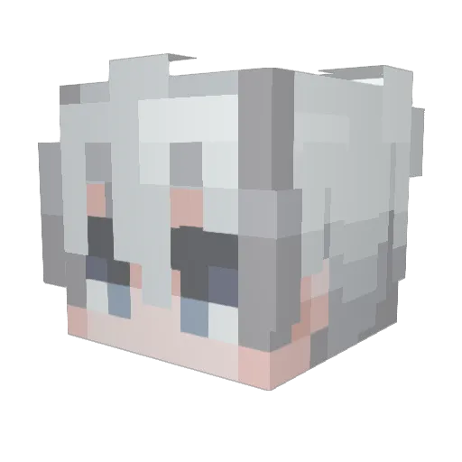 laku0427 Minecraft avatar head, 3D render