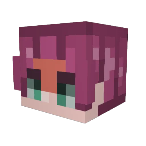 lala3421 Minecraft avatar head, 3D render