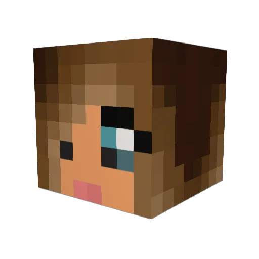 lala_palooza Minecraft avatar head, 3D render