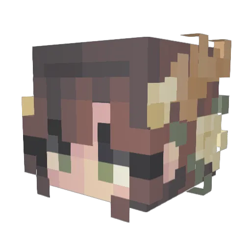 lalabee14 Minecraft avatar head, 3D render