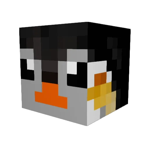 lalafac Minecraft avatar head, 3D render