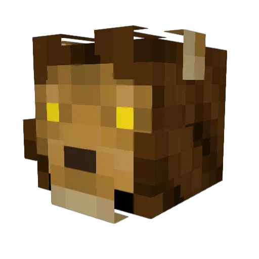 lalalalallala Minecraft avatar head, 3D render