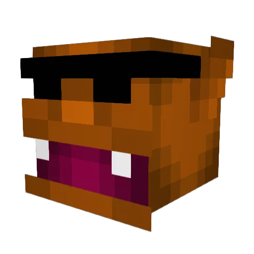 lalalalilom Minecraft avatar head, 3D render