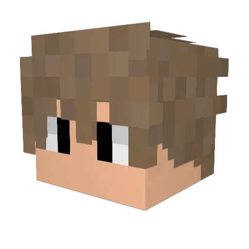 lalalauncher Minecraft avatar head, 3D render