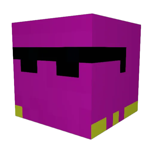lalapooopsy Minecraft avatar head, 3D render
