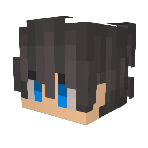 laliak Minecraft avatar head, 3D render